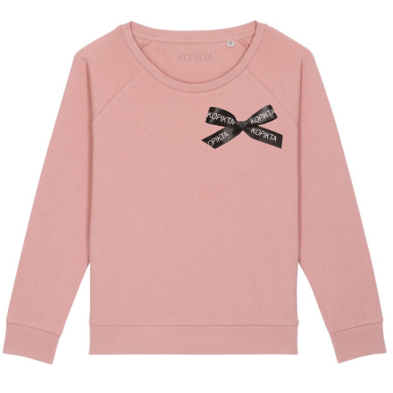 BOW SWEATSHIRT WIDE NECK