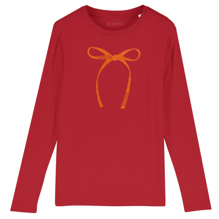 LONG SLEEVE RIBBON TSHIRT