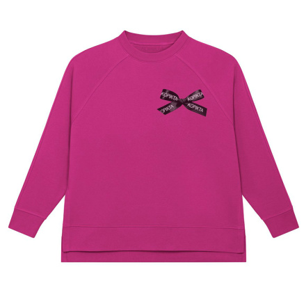 BOW DETAIL SWEATSHIRT SPLIT