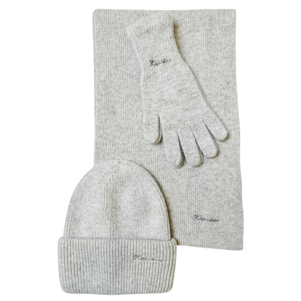 CASHMERE SCARF BEANIE SET